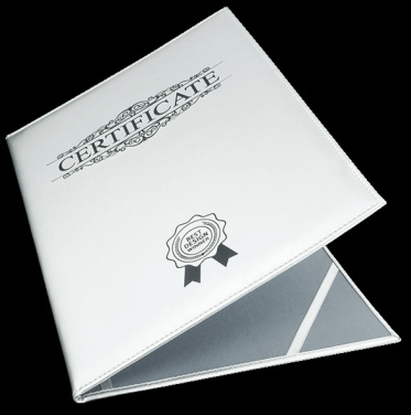 Logo trade promotional gifts image of: Certificate cover 152119