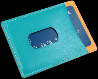Logo trade business gifts image of: Credit card holder 544119