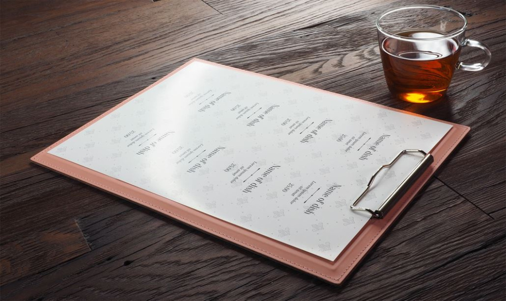 Logotrade promotional gift picture of: Clipboard menu 1028094