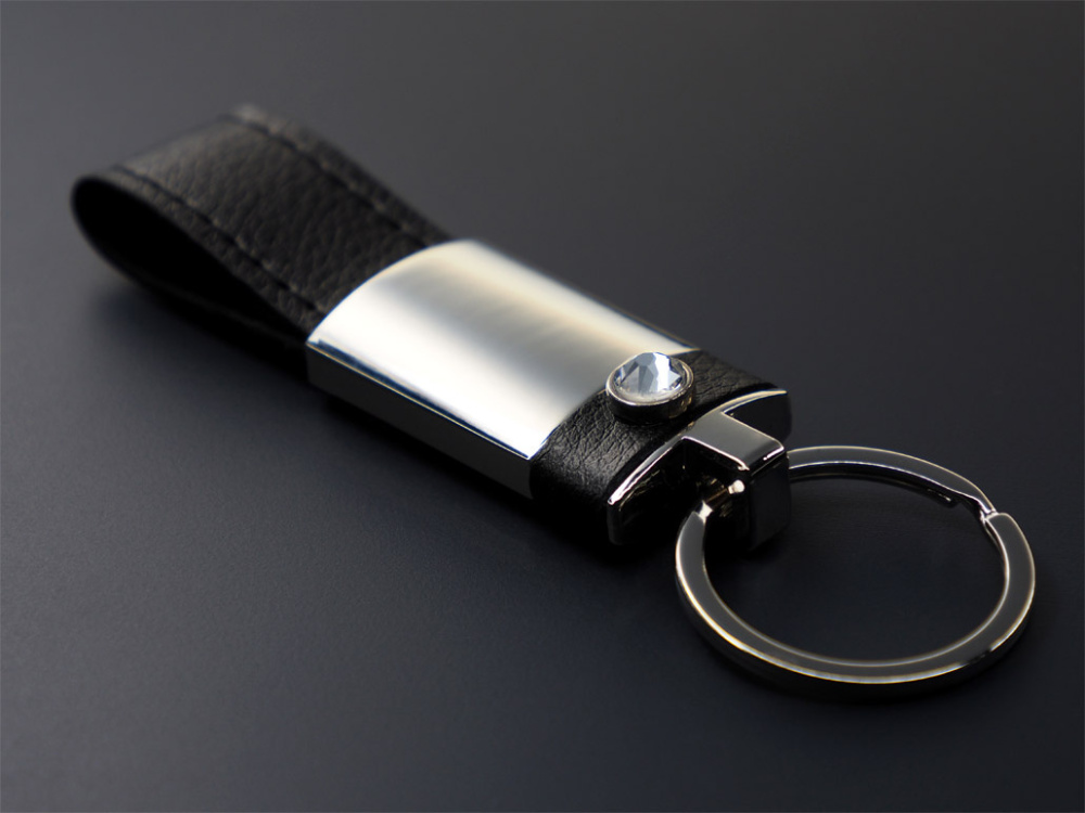 Logo trade promotional merchandise image of: Swarovski Crystal Keyring 908095