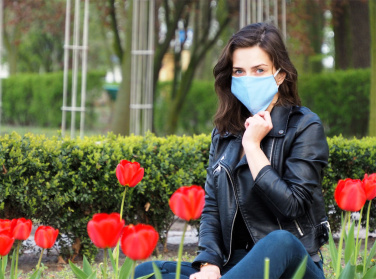 Logotrade promotional giveaways photo of: VENUS PRO cotton face mask with a pocket an HEPA filter 1378165