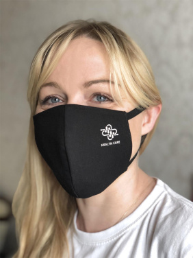 Logo trade promotional products image of: VENUS PRO cotton face mask with a pocket an HEPA filter 1378165