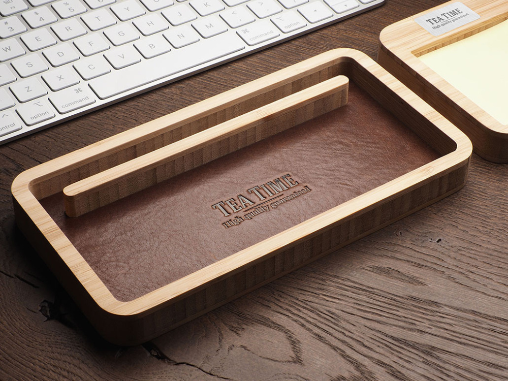 Logotrade promotional products photo of: Wooden desk organiser 1852292