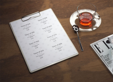 Logo trade corporate gifts image of: Clipboard menu 1121119
