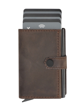Logo trade promotional merchandise image of: RFID wallet - Hunter Leather 2109284