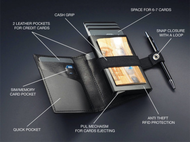 Logo trade business gifts image of: RFID wallet 1230131