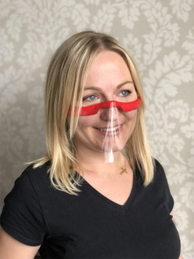 Logo trade promotional products image of: KALIPSO clear face shield-mask for mouth and nose 1447162