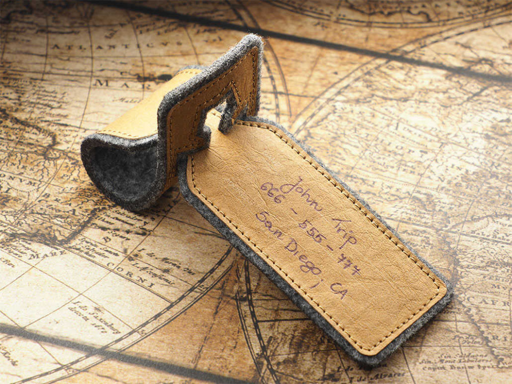 Logo trade promotional gifts image of: Luggage tag 969140