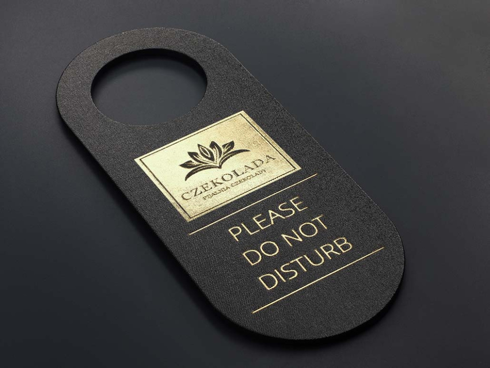 Logo trade business gift photo of: DND door sign 1678280