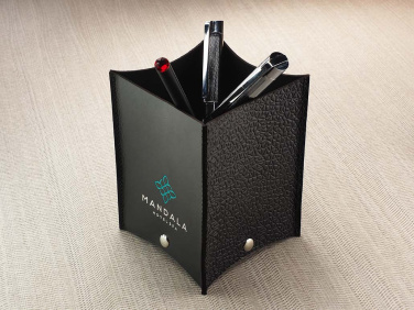 Logo trade advertising products image of: Pen holder 1659281