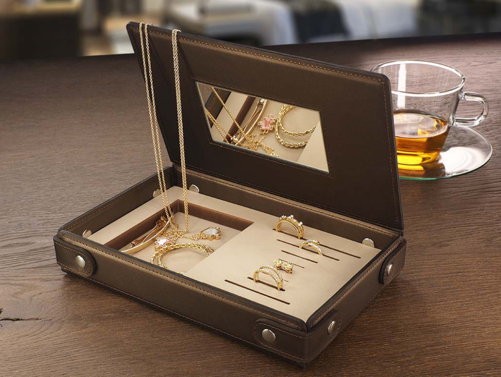 Logo trade advertising products image of: Jewellery box 1674094