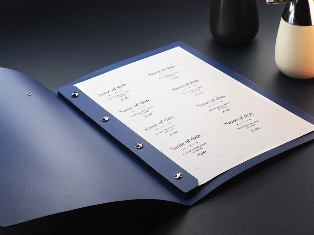 Logo trade advertising product photo of: Menu cover 1619243