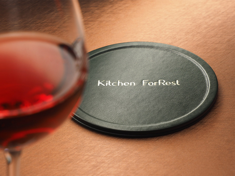 Logo trade promotional items image of: Bottle coaster 1103320