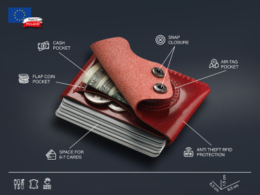 Logotrade advertising product image of: Wallet with AirTag holder 1936141