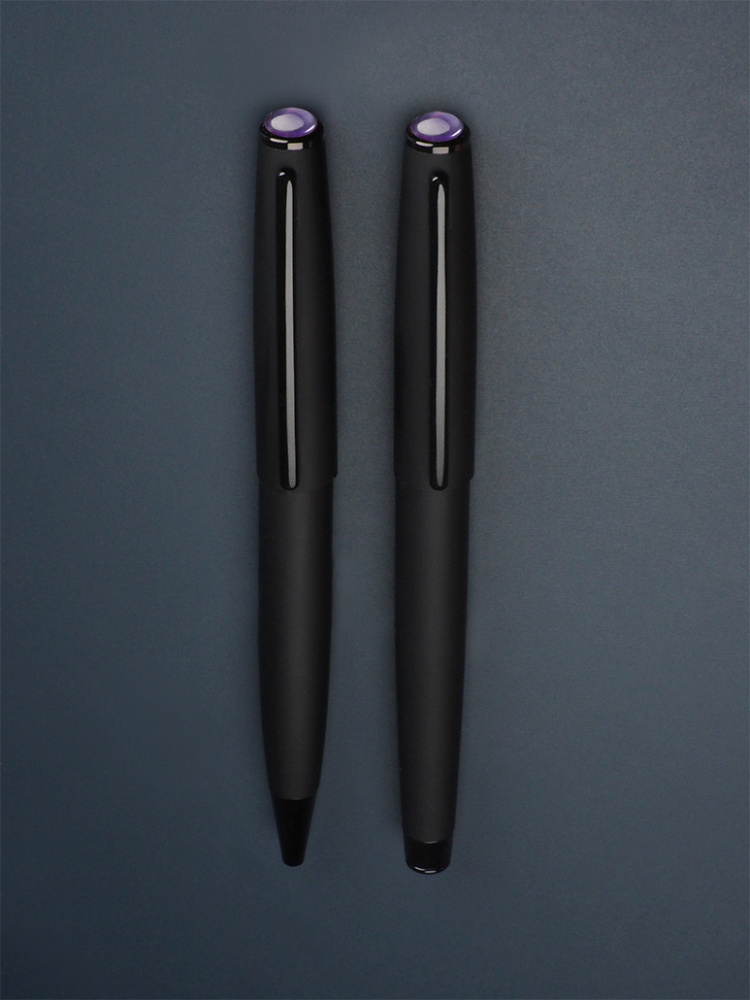 Logo trade promotional merchandise photo of: Amethyst Pen set  1288036