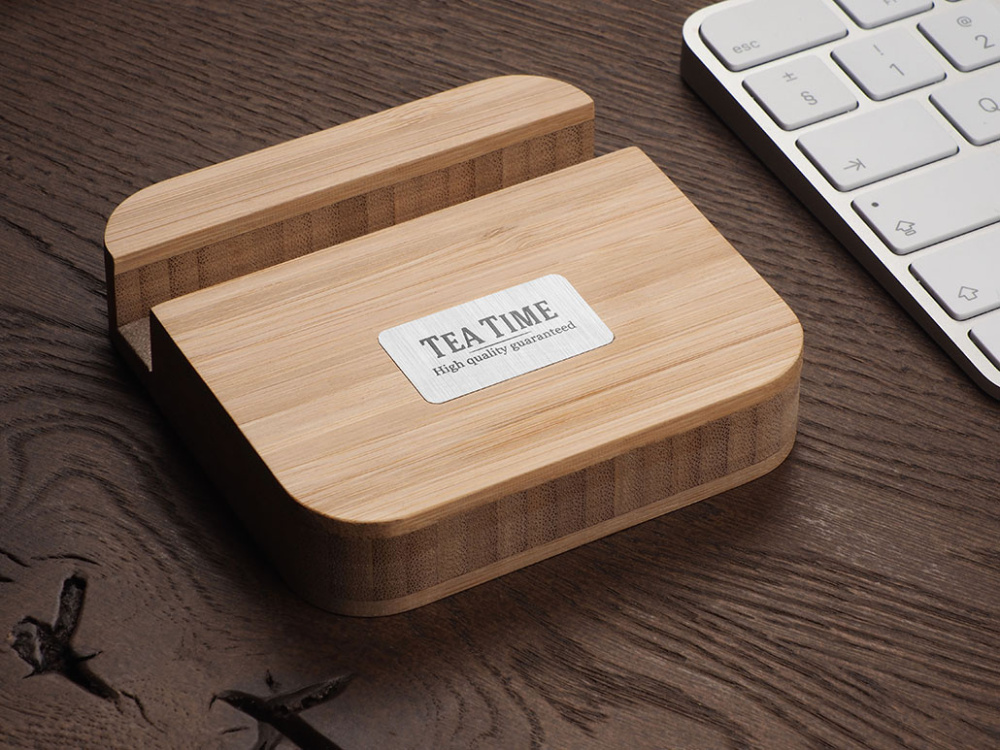 Logo trade business gift photo of: Wooden telephone stand 1847292