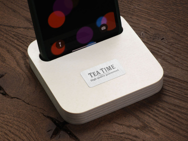 Logo trade promotional gifts image of: Wooden telephone stand 1848121