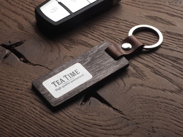 Logotrade corporate gift image of: Wooden keyring 1853121