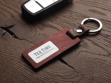Logotrade promotional merchandise picture of: Wooden keyring 1853121