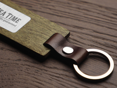 Logotrade promotional product picture of: Wooden keyring 1853121
