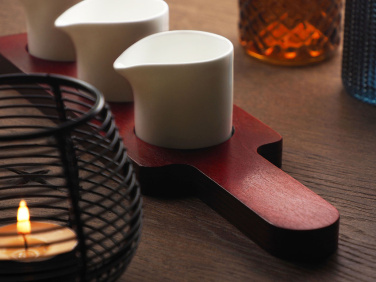 Logotrade corporate gift image of: Wooden 3 Shot Serving Board 1863121