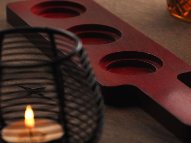 Logo trade promotional giveaways picture of: Wooden 3 Shot Serving Board 1863121