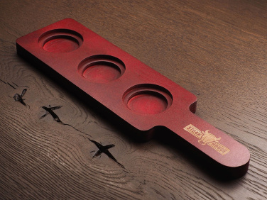 Logotrade promotional giveaway picture of: Wooden 3 Shot Serving Board 1863121