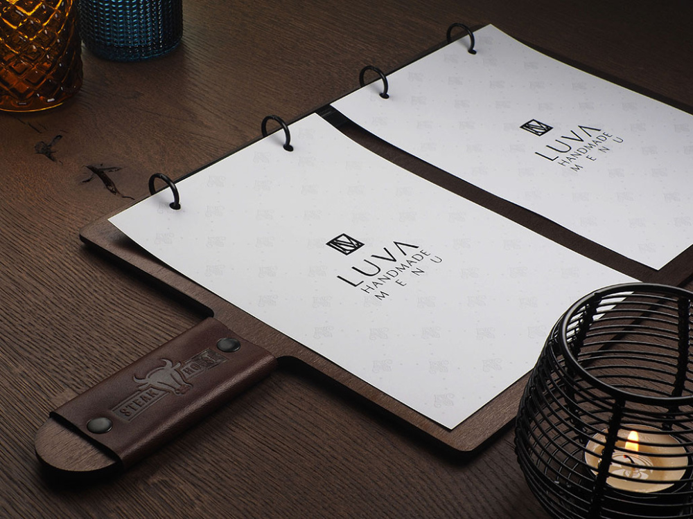 Logo trade promotional merchandise photo of: Menu cover 1864121