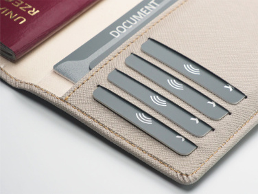 Logo trade business gift photo of: RFID passport case 1301113