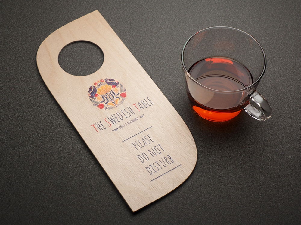 Logo trade promotional giveaway photo of: DND door sign 1160121