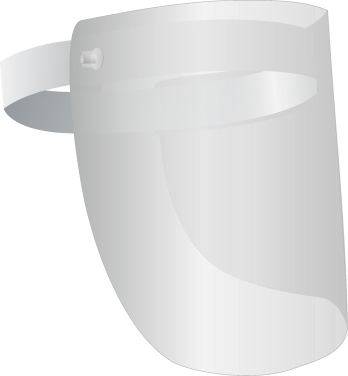 Logotrade promotional product picture of: TEMIDA tilting face shield 1424162