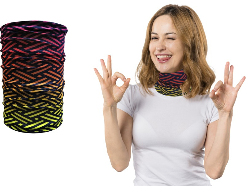 Logo trade promotional merchandise image of: Tube scarf sublimation multi-scarf145 g/m²