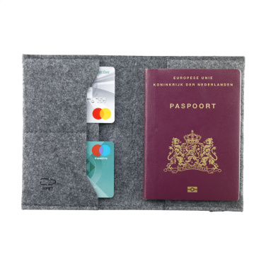 Logotrade promotional items photo of: Identify GRS RPET Felt passport holder