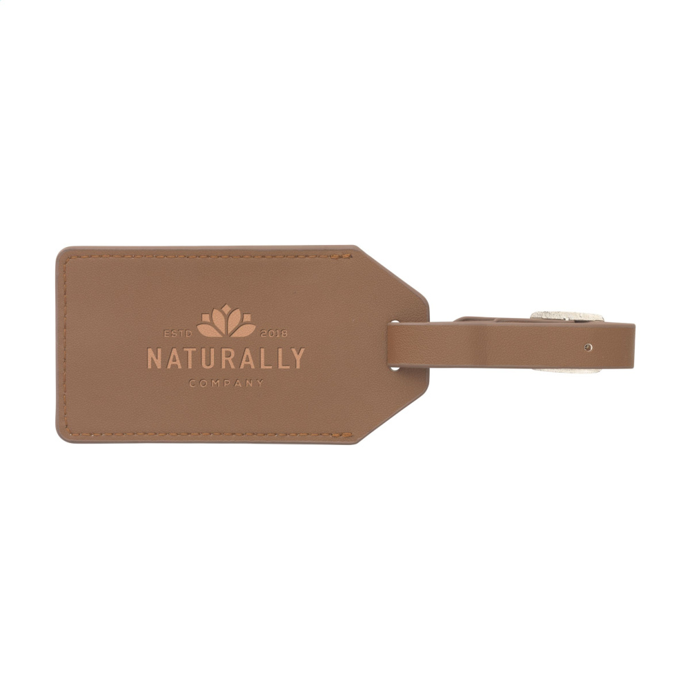 Logo trade business gift photo of: Vegan Pineapple Leather Luggage Tag