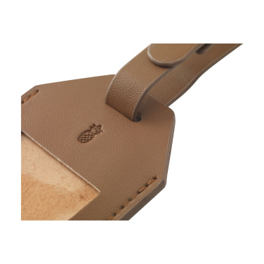 Logo trade promotional merchandise photo of: Vegan Pineapple Leather Luggage Tag