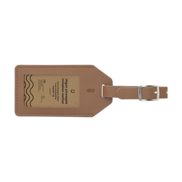 Logo trade promotional merchandise picture of: Vegan Pineapple Leather Luggage Tag