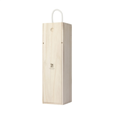 Logo trade business gifts image of: WineWood wine box