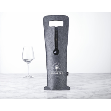 Logo trade promotional products image of: Wine Bag-to-Give GRS RPET
