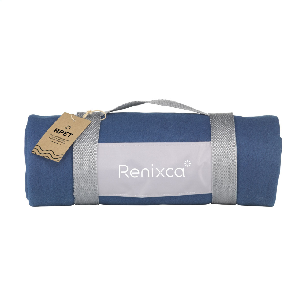 Logo trade advertising product photo of: SuperSoft RPET (180 g/m²) fleece blanket