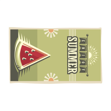 Logo trade promotional gifts image of: Printed RPET BeachTowel 350 g/m² 100x180