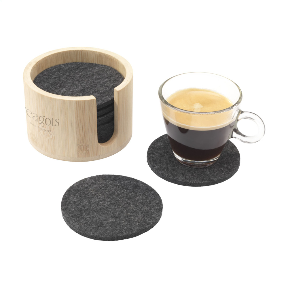 Logotrade promotional product image of: Cody Felt Coaster Set