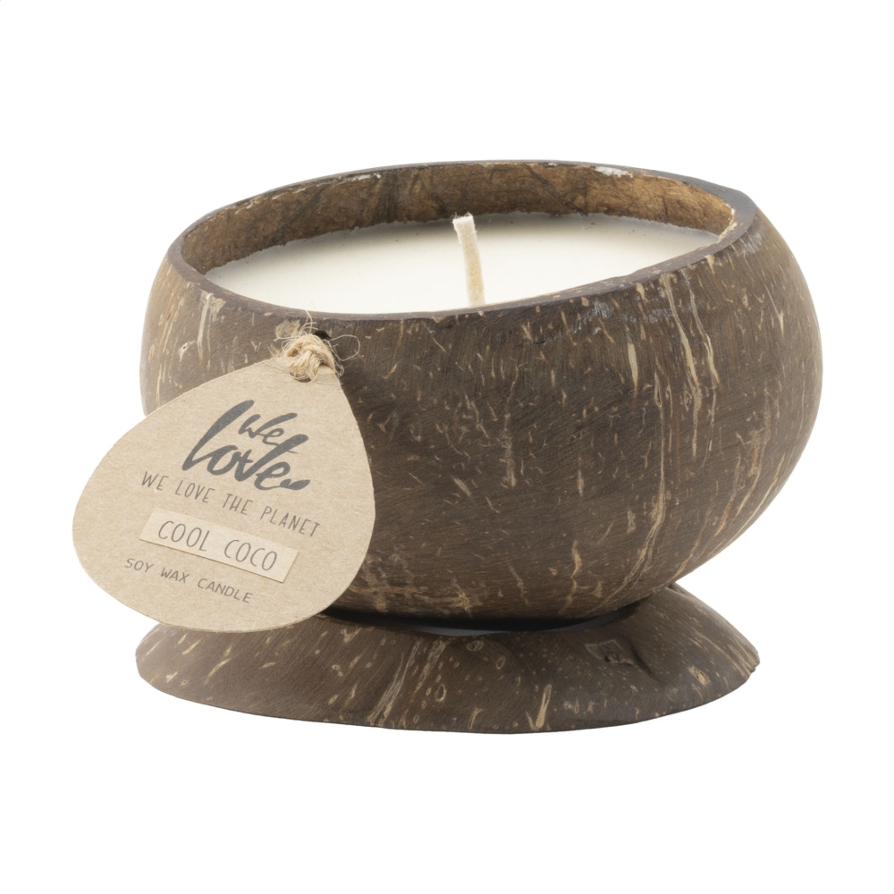 Logo trade corporate gifts picture of: We Love The Planet Coconut Candle