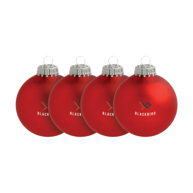Logo trade corporate gifts image of: Christmas Bauble Ø 6 cm - set of 4 - Made in Europe