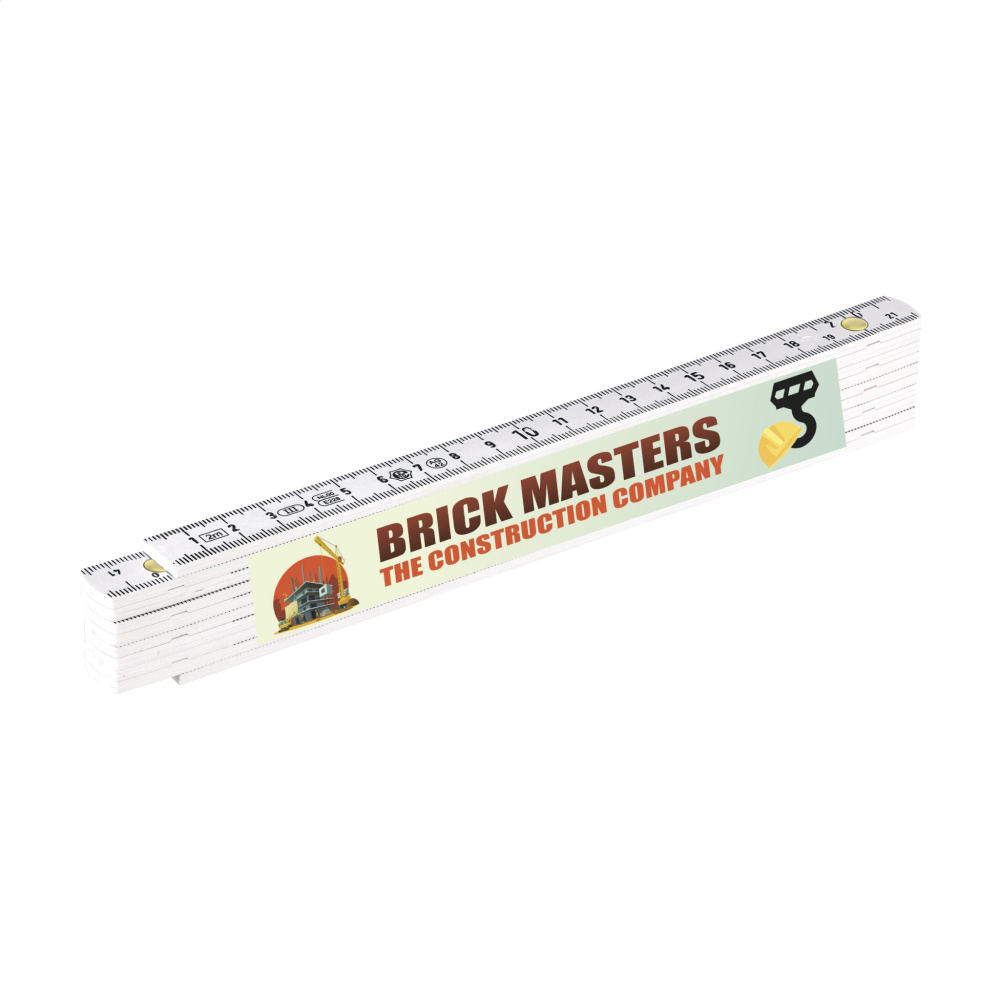 Logo trade promotional giveaways picture of: Metric folding ruler