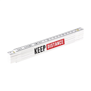 Logo trade promotional giveaways image of: Metric folding ruler