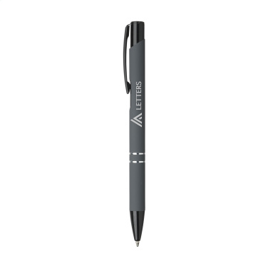 Logotrade advertising products photo of: Ebony Rubberised pen