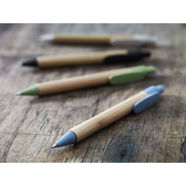 Logo trade promotional gifts picture of: Bamboo Wheat Pen wheat straw ballpoint pen