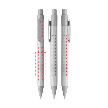 Logo trade business gift photo of: Bamboo Wheat Pen wheat straw ballpoint pen