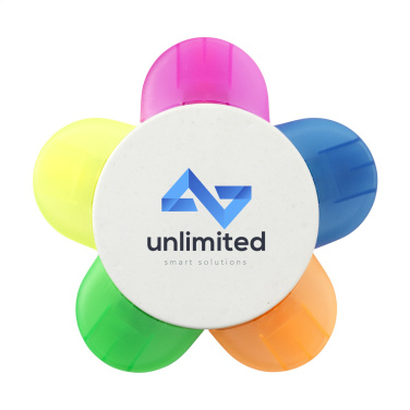 Logo trade promotional gifts image of: Bloom Recycled Milk-Carton highlighter