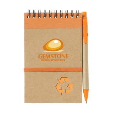 Logo trade promotional gifts image of: RecycleNote-M Paper notebook